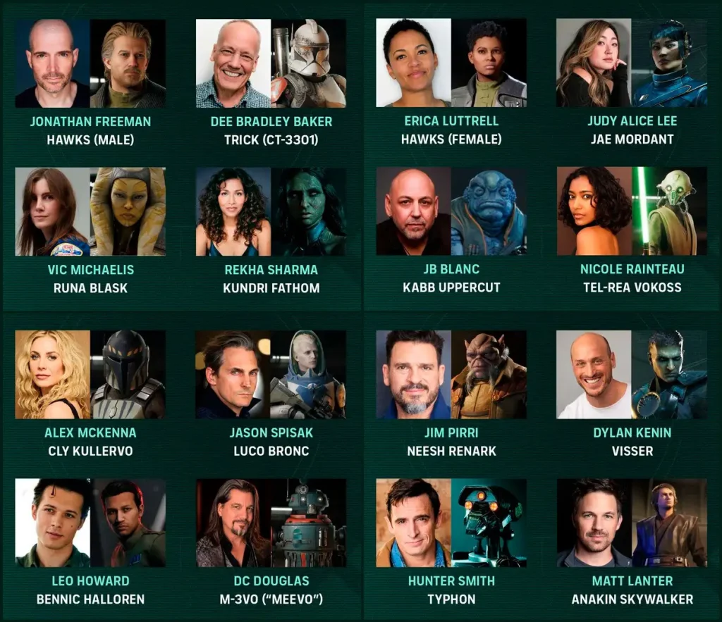 Star Wars Zero Company reúne nuevas voces y veteranos de la saga