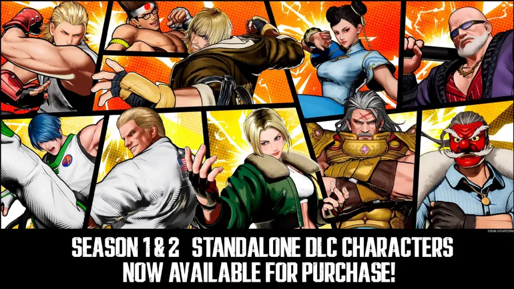 Venta de personajes DLC en Fatal Fury: City of the Wolves por separado