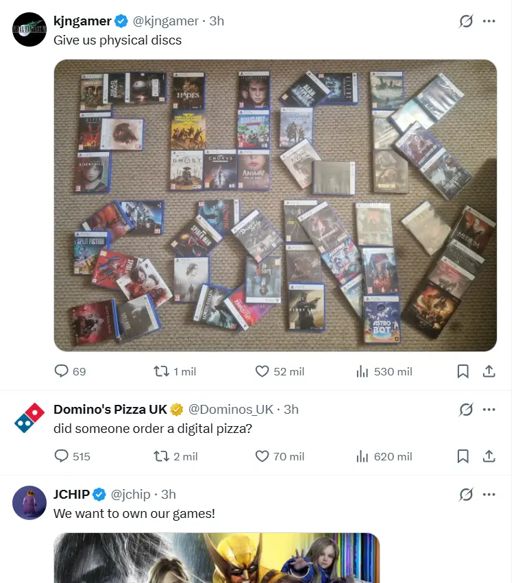 Comentarios contra PlayStation