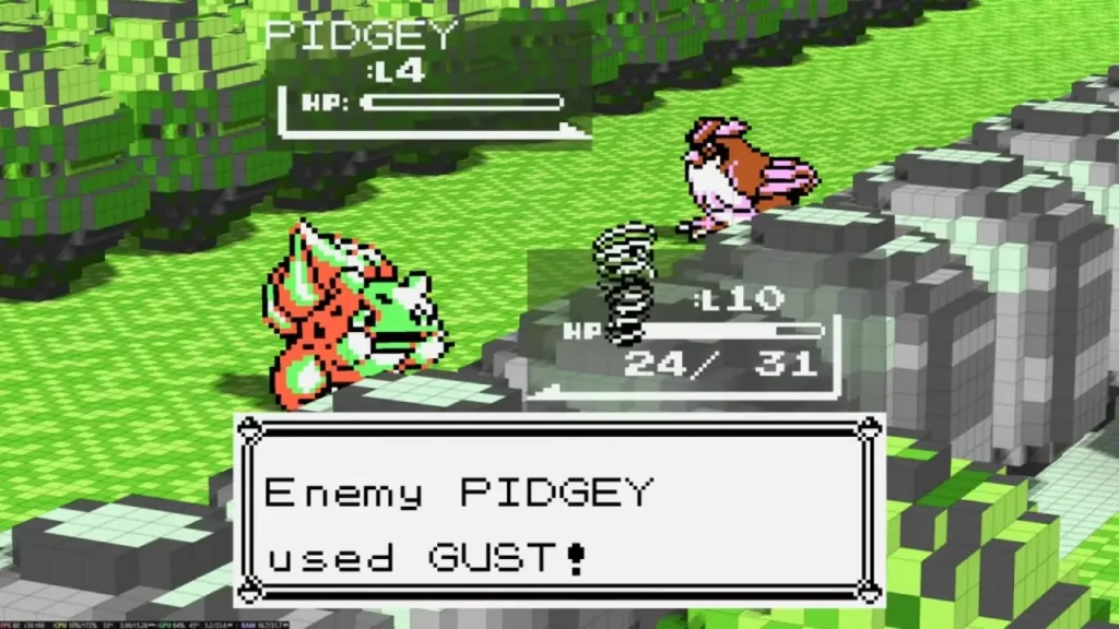 Pokémon Red y Blue Voxel Mod