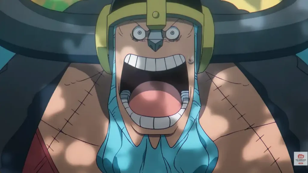 One Piece, capítulo 1174, finalmente se prepara todo para la mayor batalla de Elbaf, en medio de barcos destrozados y nuevos personajes. Fuente: Toei Animation. 