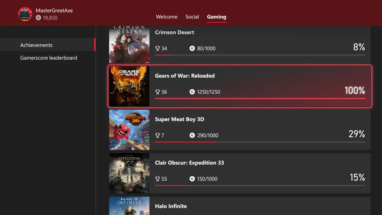 Xbox revelará su versión de los trofeos de PlayStation