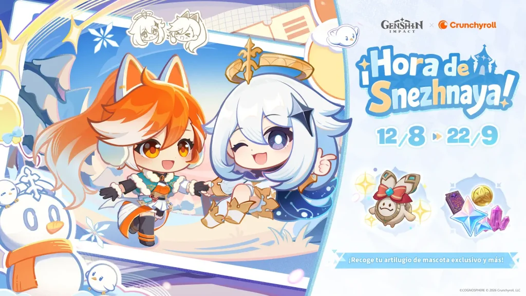 Crunchyroll y Genshin Impact anuncian colaboración con recompensas exclusivas