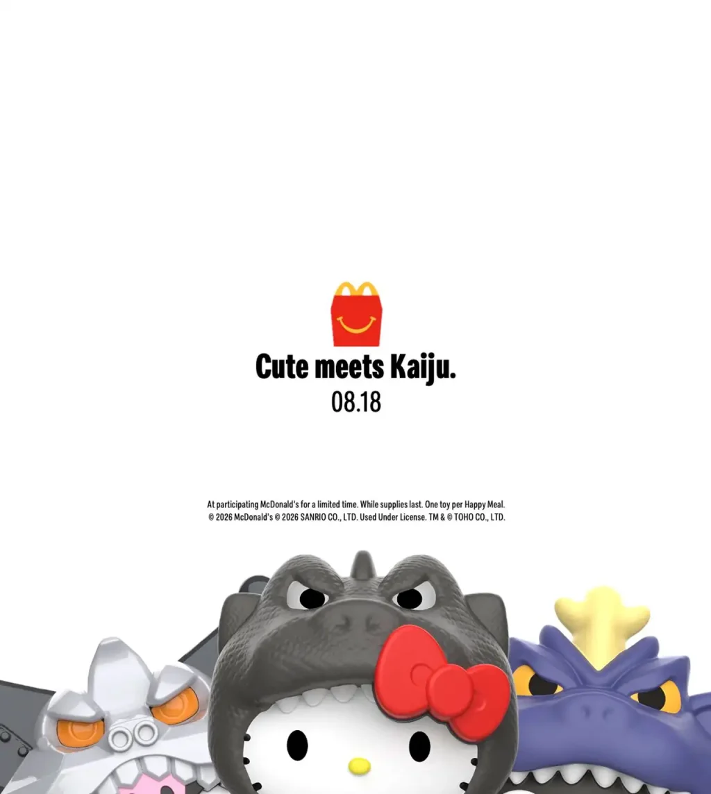 McDonald’s llevará a Hello Kitty al mundo de Godzilla