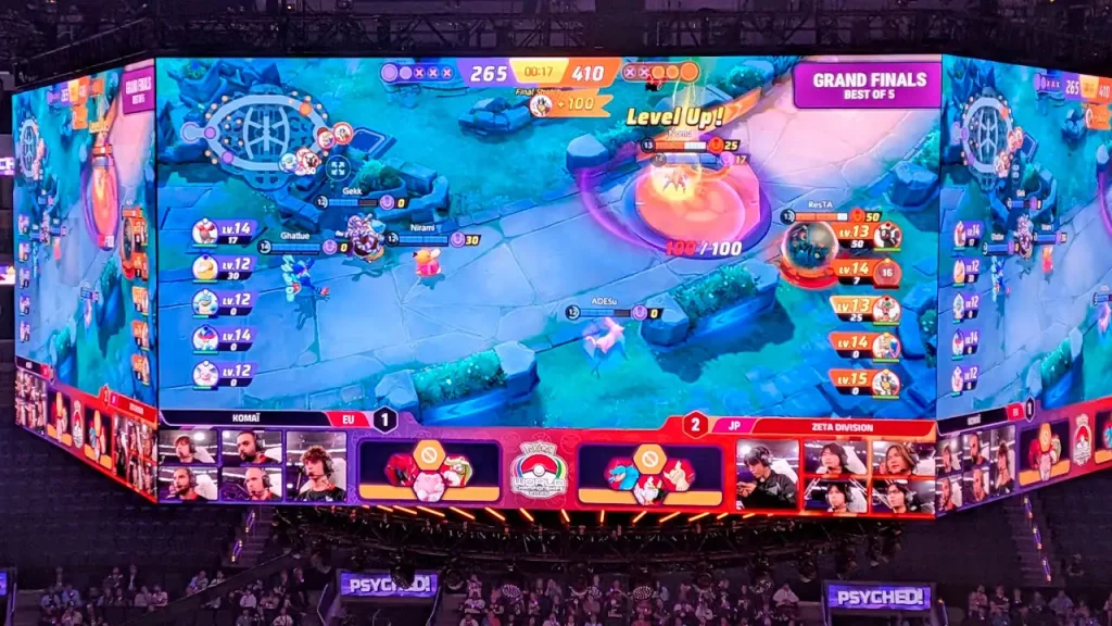 Zeta Division se llevaba el segundo set de la final de Pokémon Unite