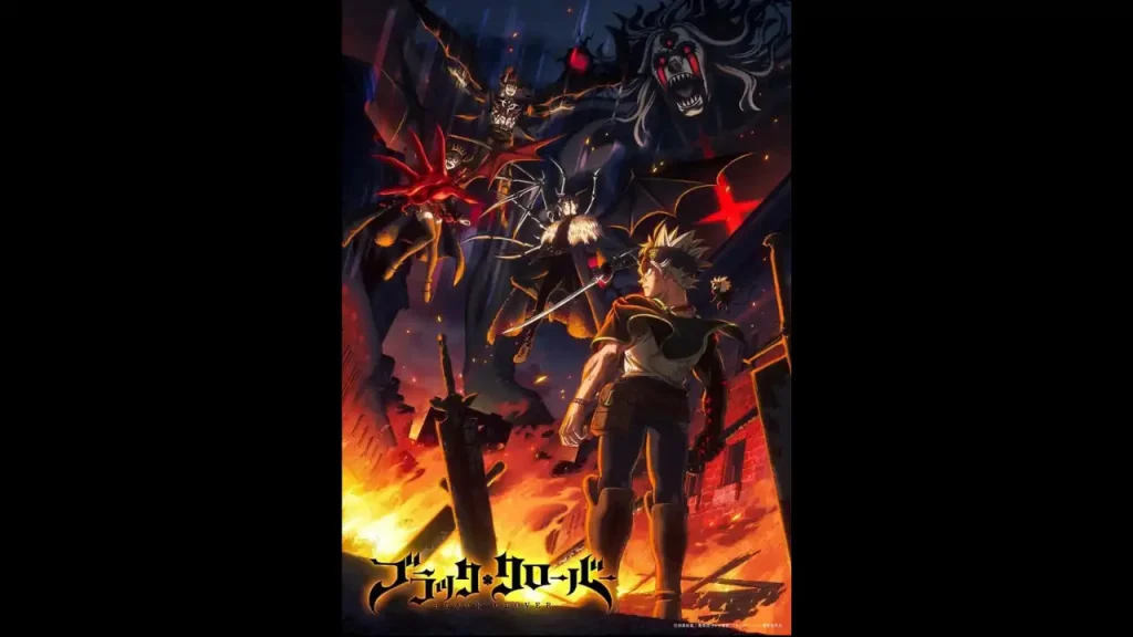 Black Clover alista su temporada 2 para el 3 de octubre de 2026; y revela un arte clave con Asta y la Tríada Oscura previo a su gran regreso. Fuente: Studio Pierrot. 