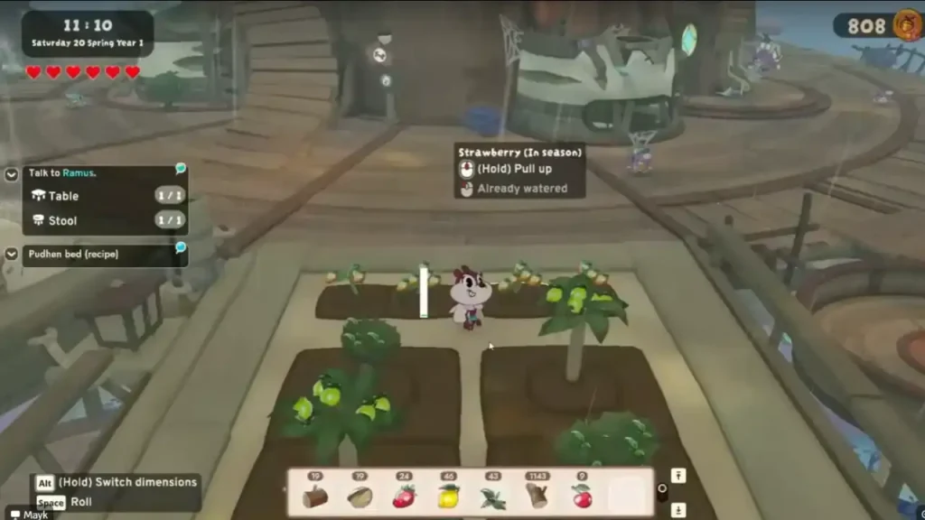 Acornia: Mirror Worlds mezcla gestión, cocina, agricultura y combate en dos mundos mientras Alva repara su aldea con una pastelería.