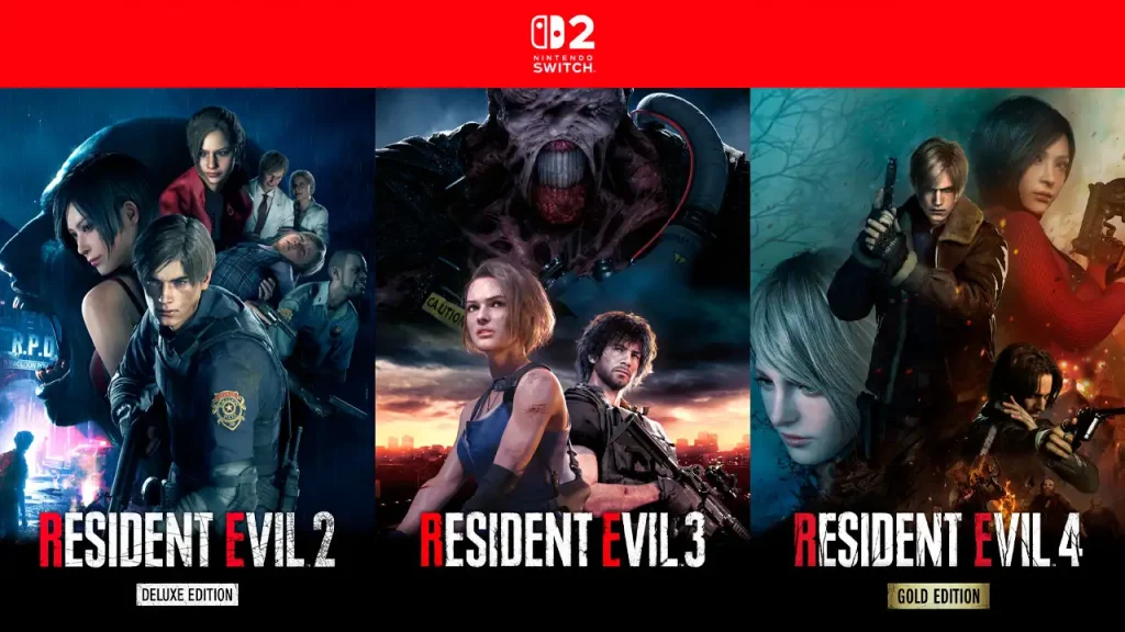 Resident Evil 2, 3 y 4 llegan a Switch 2