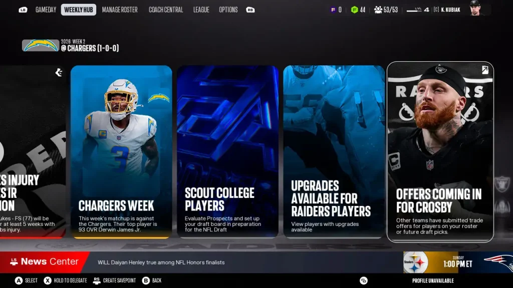 Franchise vuelve a ser una de las grandes razones para jugar Madden NFL 27