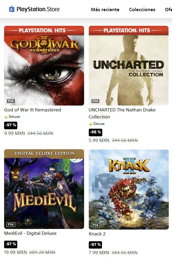 Juegos PlayStation Store