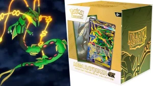 Pokémon TCG presenta colección prémium de Mega-Rayquaza ex para torneos
